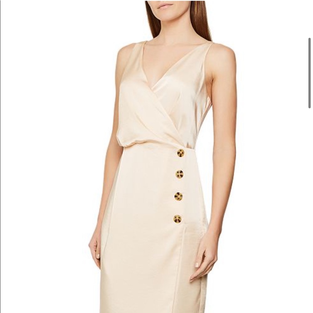 REISS peppa button detail dress